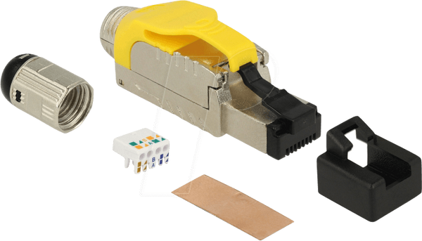 Металевий штекер RJ45 Cat.6A, польовий, збірний