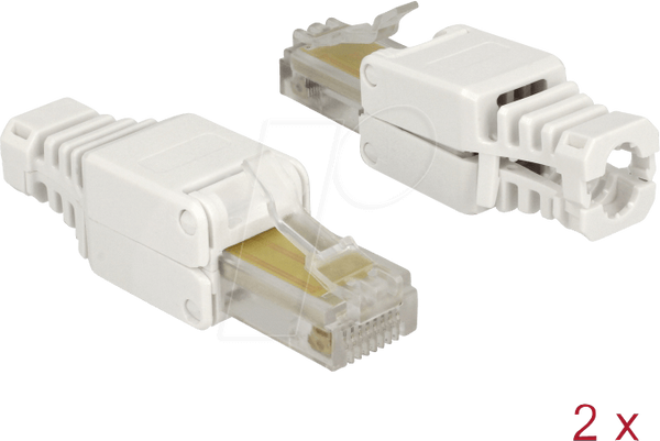 Штекер RJ45 Cat.5e UTP, без інструментів, 2 шт.