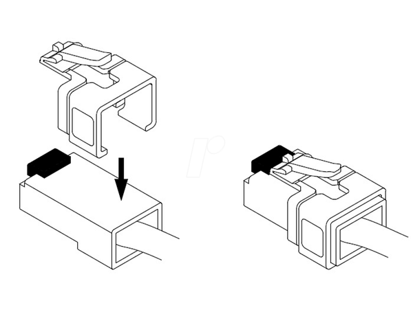 Комплект ремонтних затискачів RJ45, 2 шт.