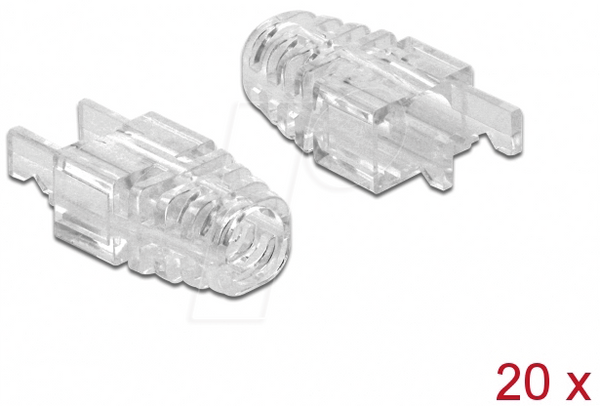 Чохол для зняття натягу для штекерів RJ45 Crimp+Cut+Curve, 20 штук