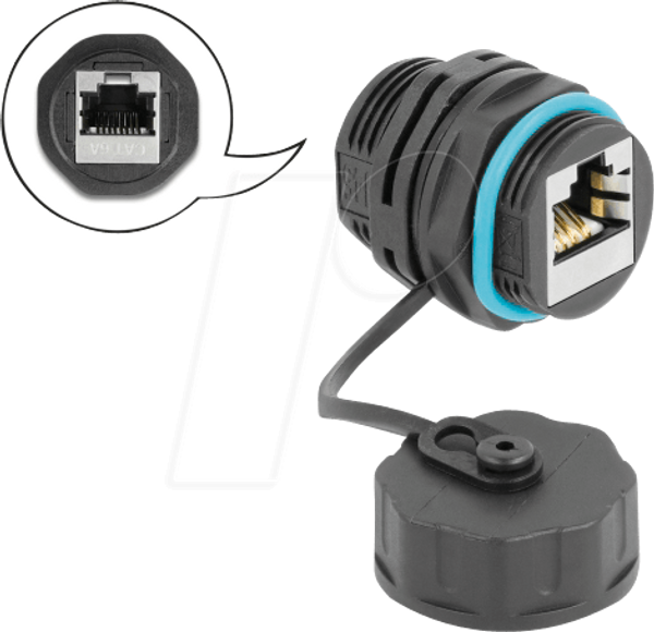 Роз'єм кабелю RJ45 - RJ45 Cat.6A