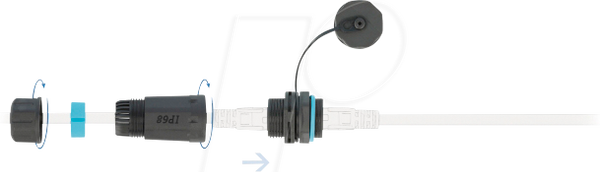 Роз'єм кабелю RJ45 - RJ45 Cat.6A
