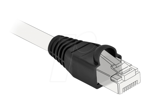 Розвантажувальні елементи для RJ45, чорні, 20 штук