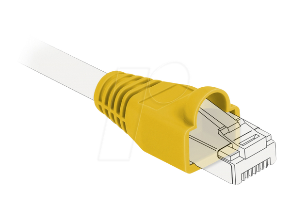 Розвантажувальні елементи для RJ45, жовті, 20 штук