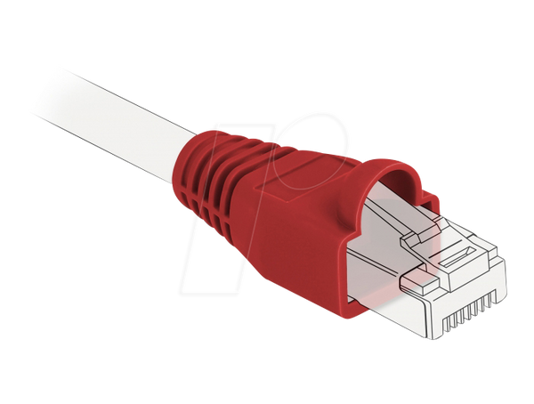 Розвантажувальні елементи для RJ45, червоні, 20 штук