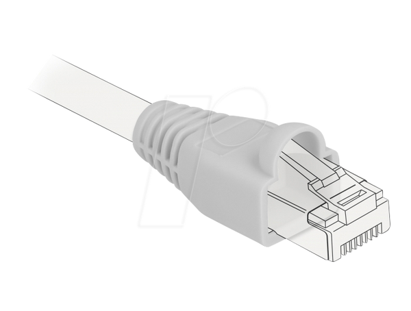 Розвантажувальні елементи для RJ45, сірі, 20 штук
