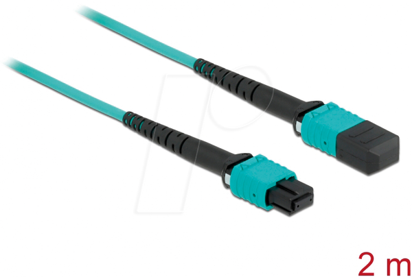 Оптоволоконний кабель MPO/MPO, 50/125µ, 2 м, OM4
