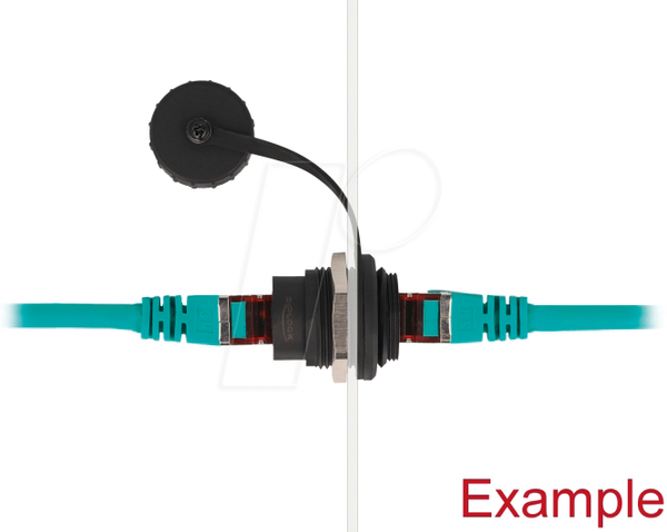 Вбудований роз'єм RJ45 Cat.6 із захисною кришкою