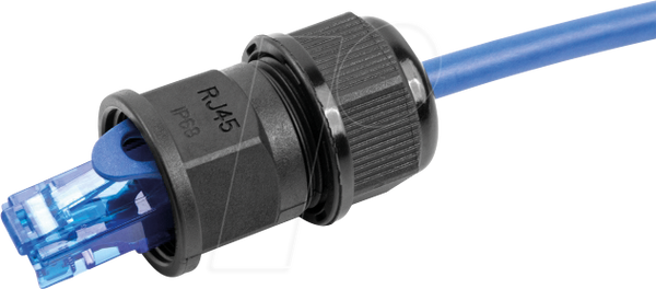 Прохідний з'єднувач RJ45, IP67