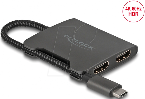 Розгалужувач USB Type-C™ (режим DP Alt) на 2 x HDMI MST 4K 60 Гц