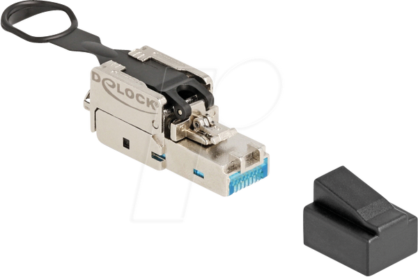 Вилка RJ45, Cat.6a, під’єднується на місці, натискання та витягування