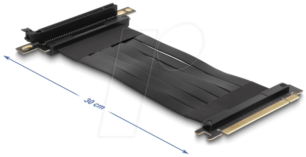 плата-розширювач, PCIe x16 > PCIe x16, кабель 30 см