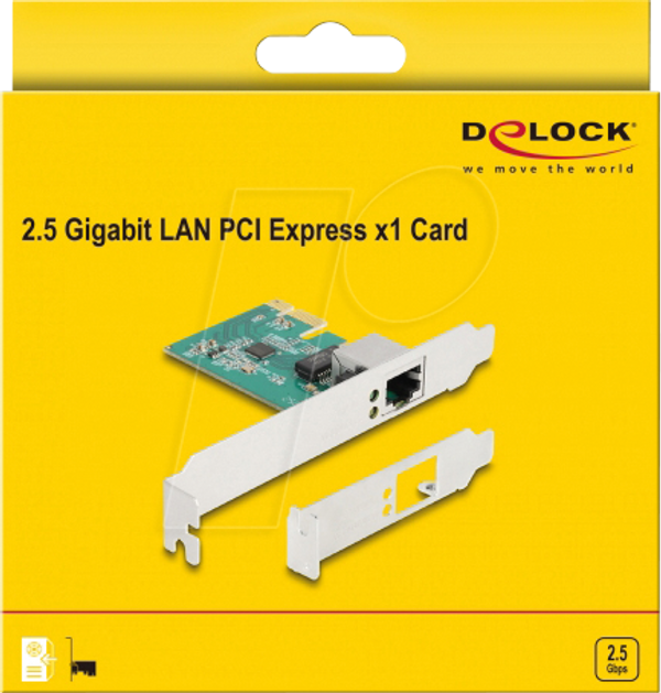 Мережева карта, PCI Express, 2,5 гігабітний Ethernet, 1x RJ45