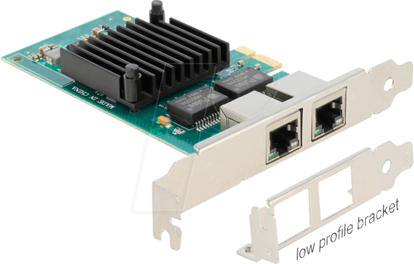 Мережева карта, PCI Express, Gigabit Ethernet, 2x RJ45