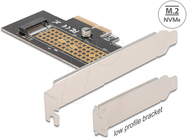 PCIe x4 > 1 x ключ M.2 M NVMe