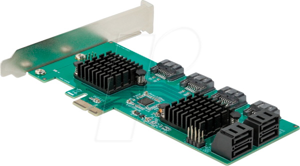 PCIe x1 > 8x SATA 6 Гбіт/с
