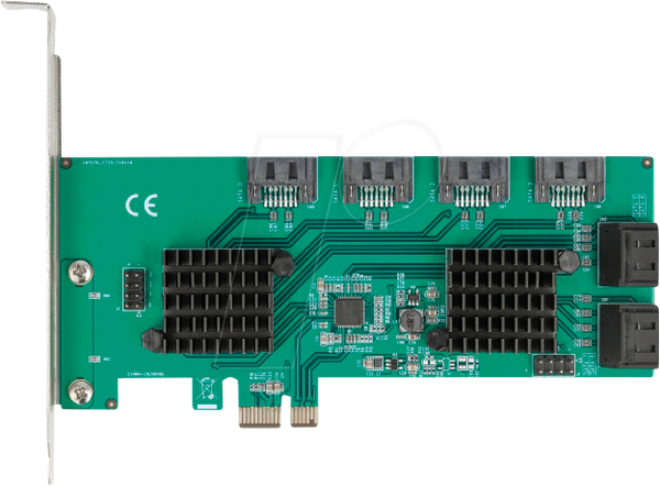 PCIe x1 > 8x SATA 6 Гбіт/с