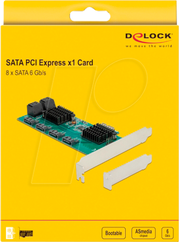 PCIe x1 > 8x SATA 6 Гбіт/с