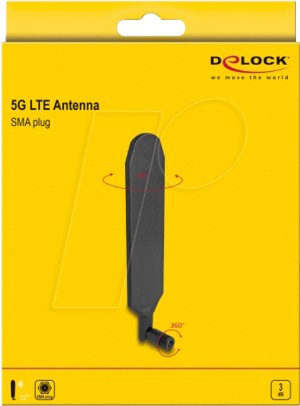 Антена, 5G, LTE, роз'єм SMA, 3 дБі