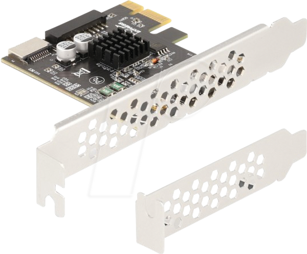 PCI PCIe x1 > 1 внутрішній USB 3.0 Type-E, 1 внутрішній 19-контактний