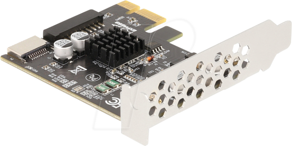 PCI PCIe x1 > 1 внутрішній USB 3.0 Type-E, 1 внутрішній 19-контактний