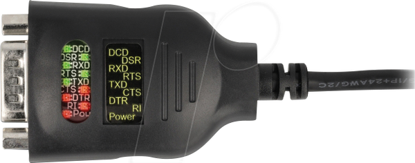 USB-конвертер, C - RS232, ESD, світлодіоди стану, 2 м