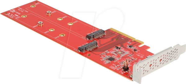 PCIe x8 > 2x M.2 NVMe, 22110, розгалуження
