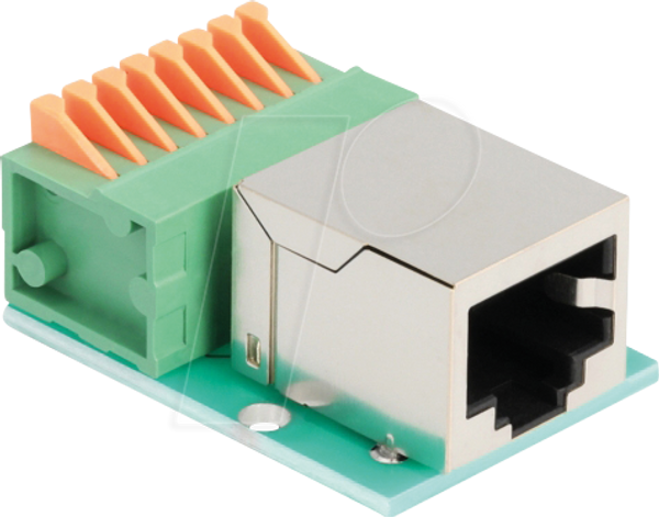 Розетка / клемна колодка RJ45 Cat.5e з кнопкою