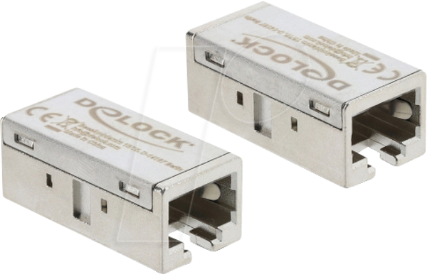Металевий адаптер RJ45 гніздо-гніздо Cat.6a