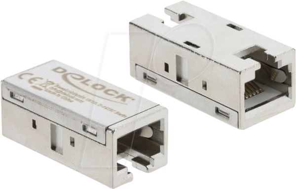 Металевий адаптер RJ45 гніздо-гніздо Cat.6a