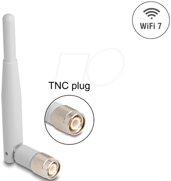 Антена WiFi 7, TNC-штекер 2 - 3 dBi, 13,5 см, всеспрямована, з t