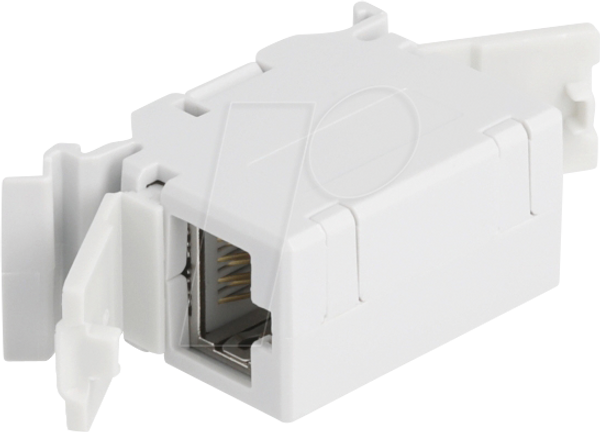 Роз'єм RJ45 Cat.6A, розетка-розетка, з пилозахисною кришкою