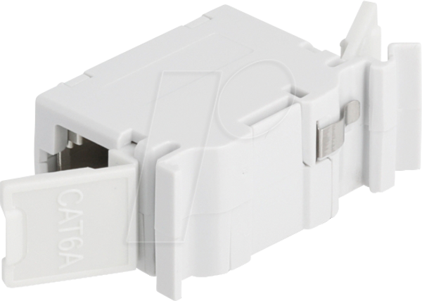 Роз'єм RJ45 Cat.6A, розетка-розетка, з пилозахисною кришкою