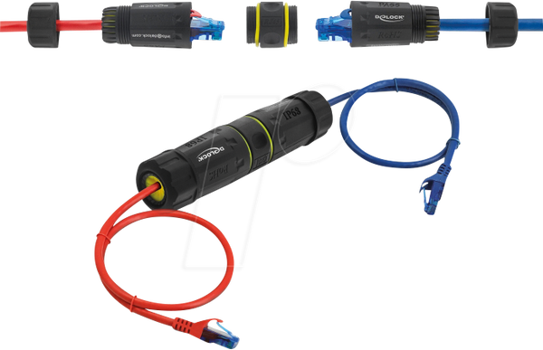 Роз'єм кабелю RJ45 - RJ45 з різьбою M23