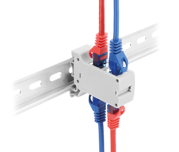 З'єднувач RJ45 Cat.6a 2x розетка - 2x розетка