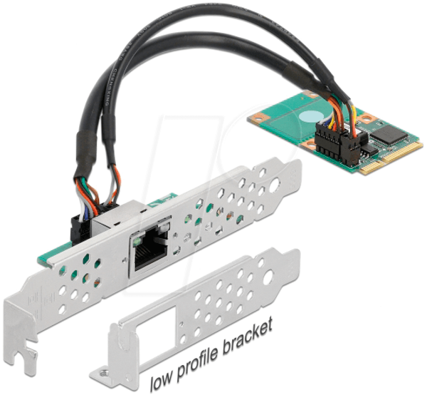 Міні-PCIe введення/виведення PCIe повного розміру 1 x RJ45 Gigabit LAN