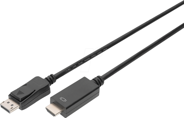 Кабель DisplayPort 1.2, DP-HDMI, 4K 60 Гц, 1.0 м
