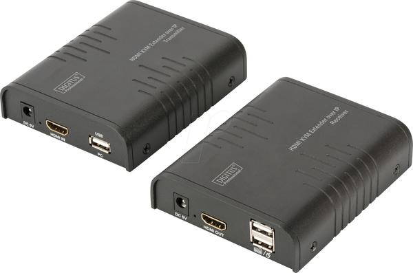 Комплект KVM-подовжувача, HDMI, USB, 120 м
