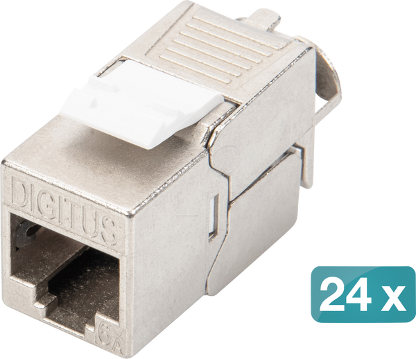 Патч-панель, Cat.6a, 1 U, 24 порти, екранована, з 24 роз'ємами DN-93615