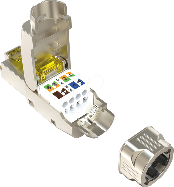 Польовий роз'єм RJ45, Cat.6a