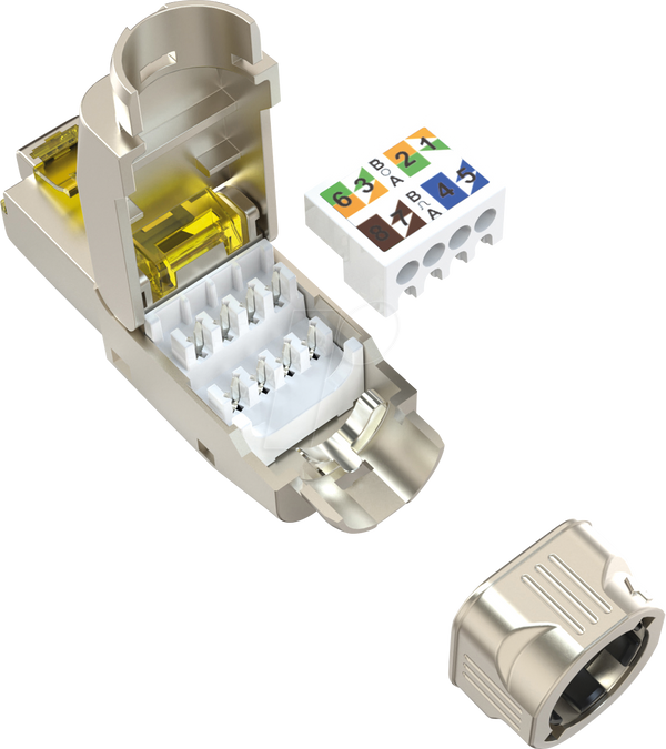 Польовий роз'єм RJ45, Cat.6a