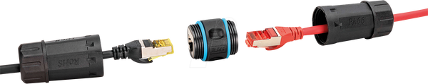 Зовнішнє підключення Cat.6a, IP68, RJ45
