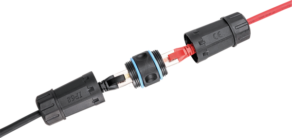 Зовнішнє підключення Cat.6a, IP68, RJ45