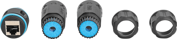 Зовнішнє підключення Cat.6a, IP68, RJ45