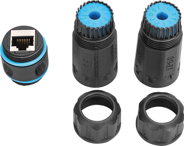 Зовнішнє підключення Cat.6a, IP68, RJ45