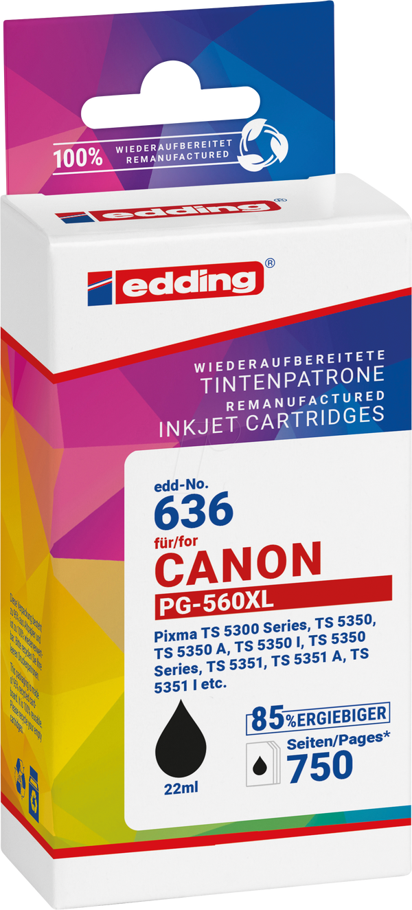 Чорнило, Canon, чорне, PGI-560XL, стержень