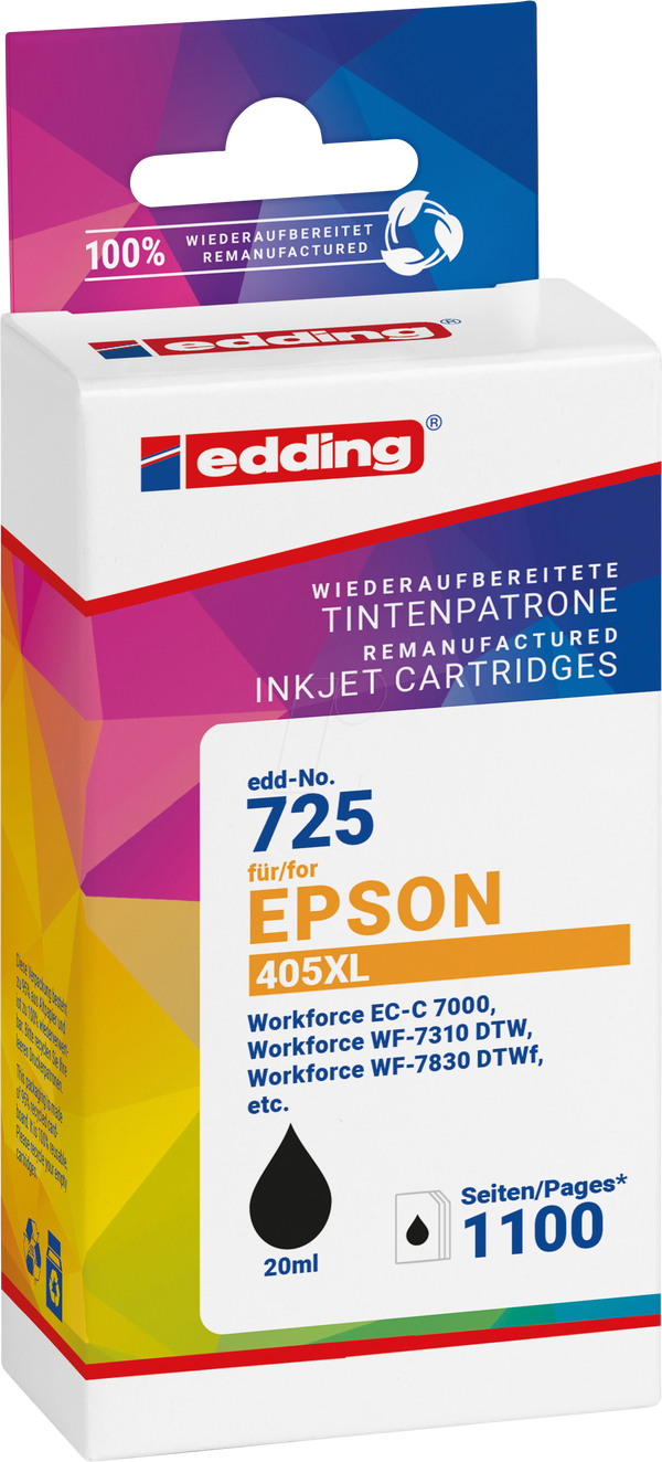 Чернила Epson, черные, 405XL, сменный картридж