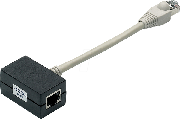 2-сторонній адаптер, вилка RJ45 / 2 розетки, з кінцевими контактами