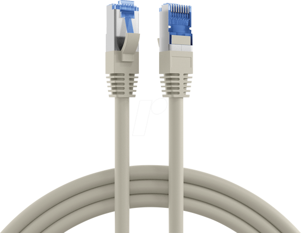 Патч-корд Cat.6A S/FTP Super Flex, 5 м, сірий