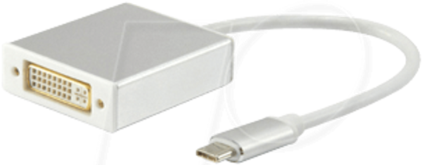 Двоканальний роз'єм USB типу C на DVI-I, адаптер